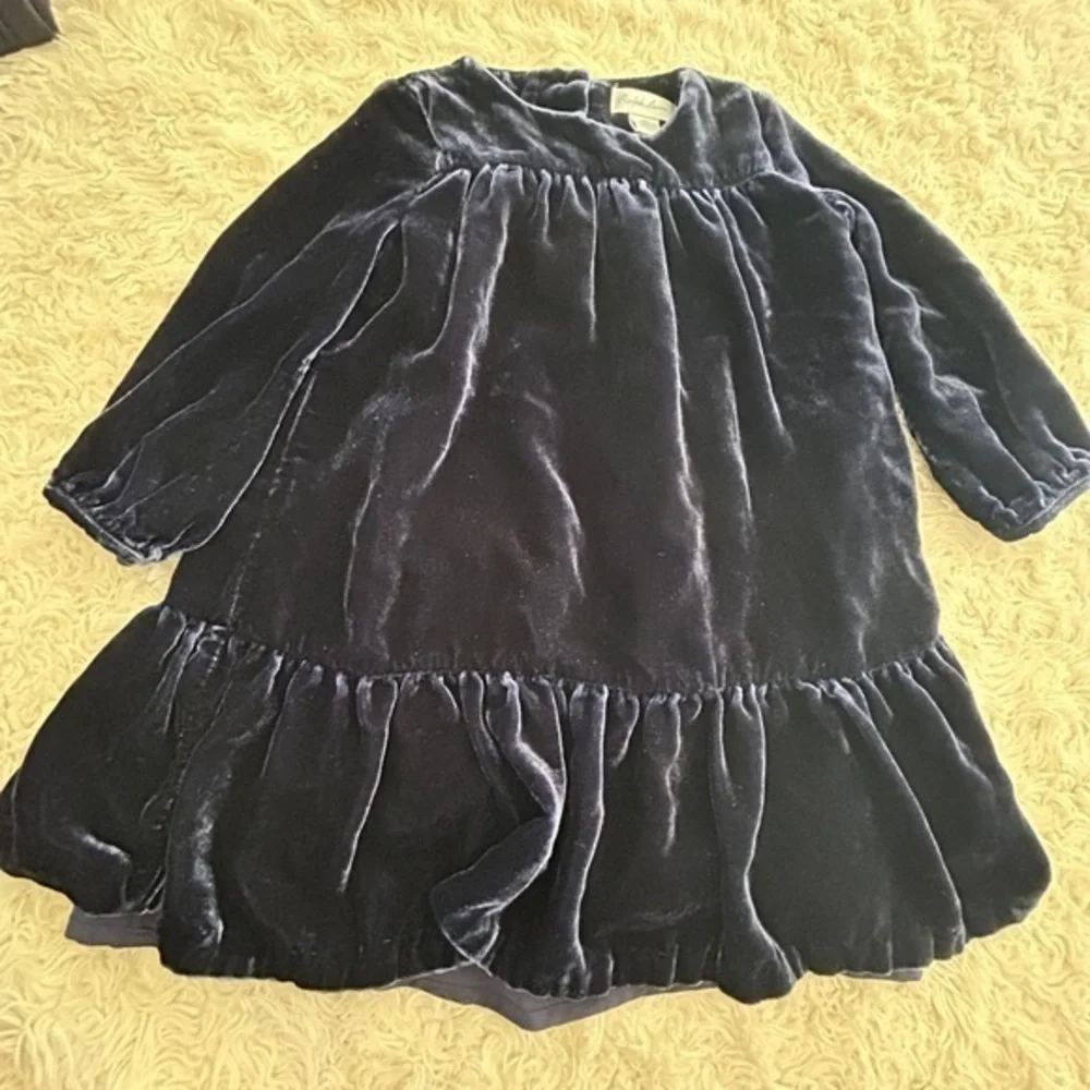 Ralph‎ Lauren Velvet Long Sleeve Dress